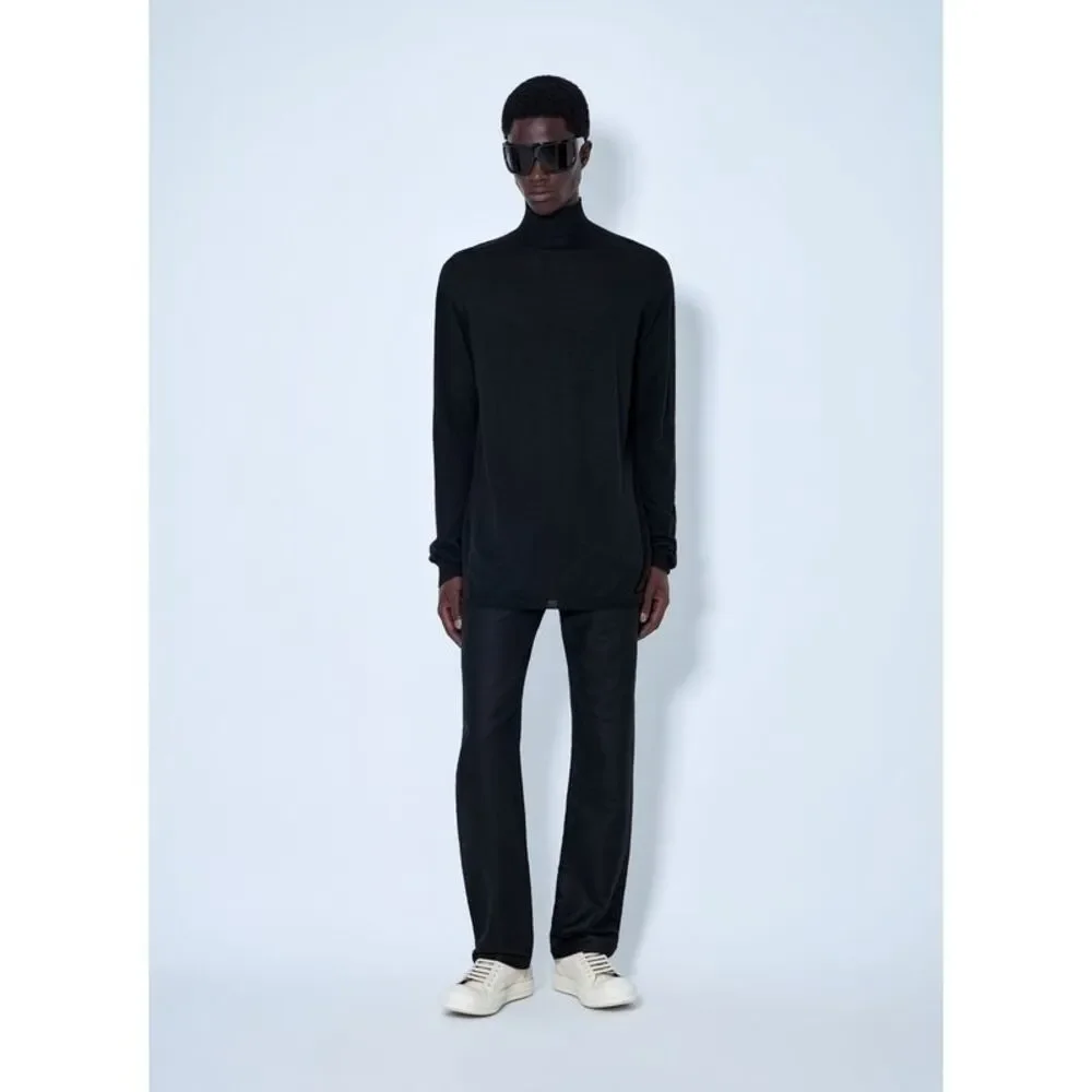 Rick Owens Men Oversized Turtleneck Sweater